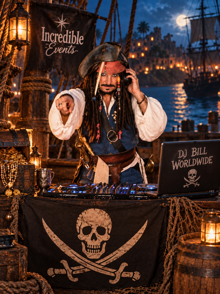 DJ Bill as Captain Jack